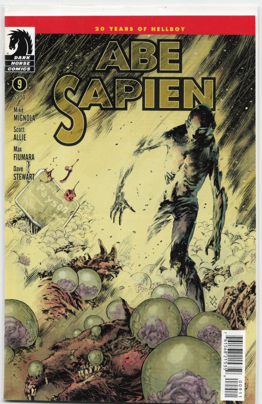 Abe Sapien #9 (Dark Horse Comics, 2014), raw, ungraded comic book — front cover