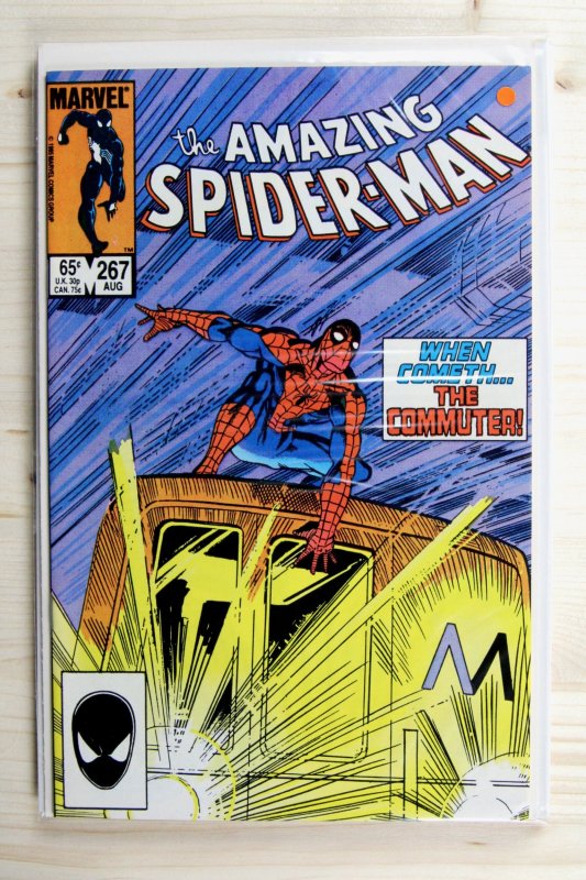 The Amazing Spider-Man #267 (Marvel Comics, 1985), raw comic book in VF/NM 9.0 condition — front cover