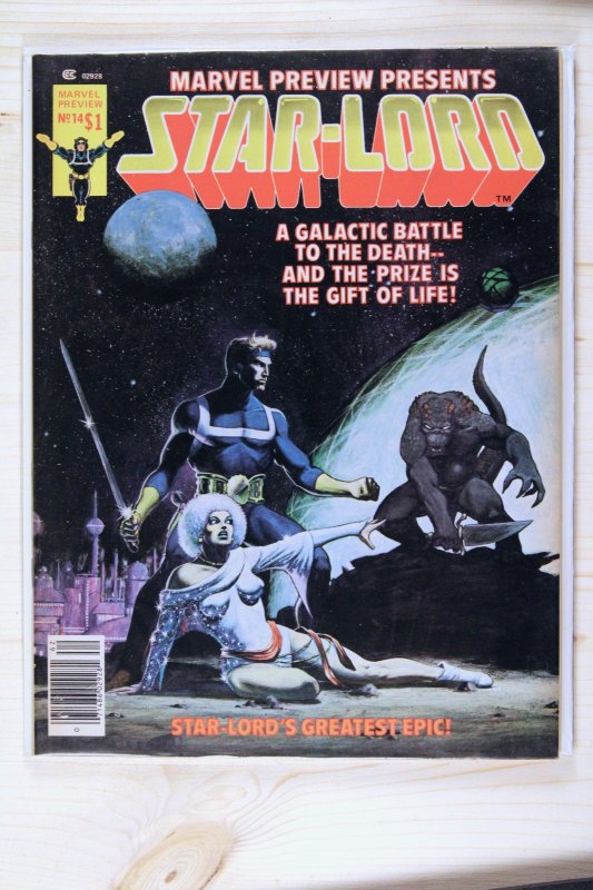 Marvel Preview Presents Star-Lord #14 (Marvel Comics, 1978), raw comic book in NM- 9.2 condition — front cover