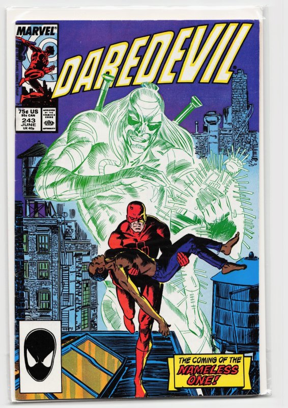 Daredevil #243 (Marvel Comics, 1987), raw, ungraded comic book — front cover
