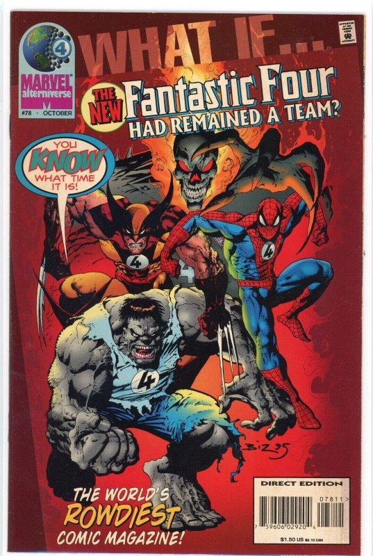 What If #78 (Marvel Comics, 1995), raw comic book in VF 8.0 condition — front cover