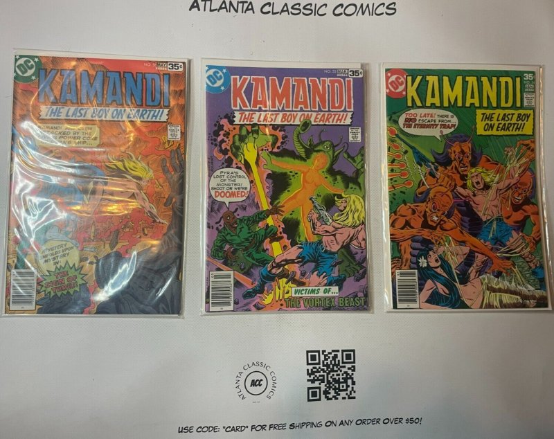 Lot of 3 Kamandi DC Comic Books # 54 55 56 Batman Superman 45 SM8, raw, ungraded comic book — front cover