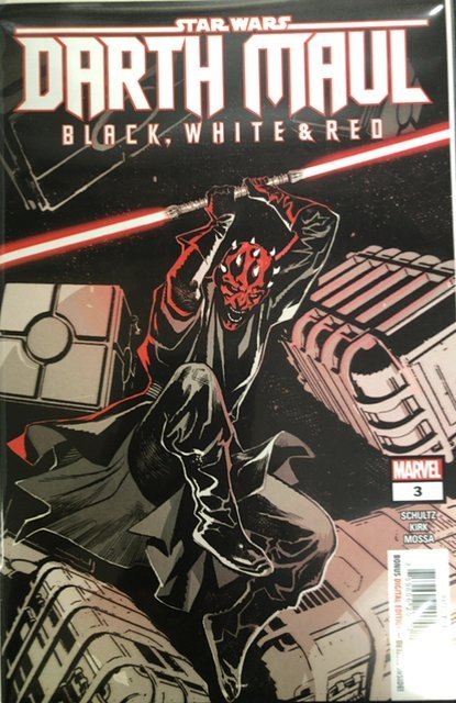 Star Wars: Darth Maul - Black, White & Red #3 (2024), raw, ungraded comic book — front cover
