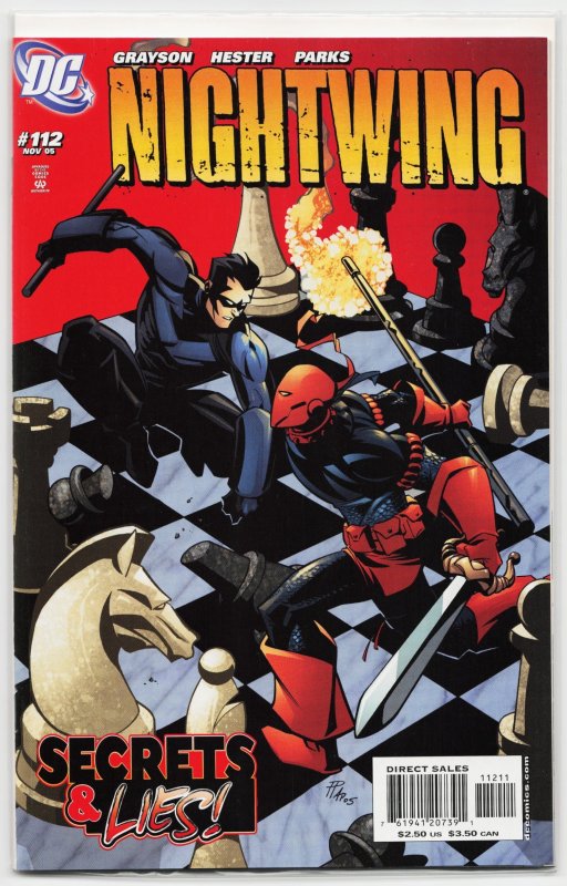 Nightwing #112 (DC Comics, 2005), raw, ungraded comic book — front cover