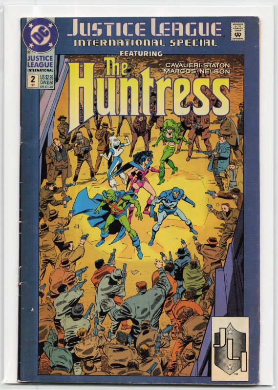 Justice League International Special #2 (DC Comics, 1991), raw, ungraded comic book — front cover