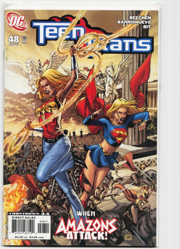 Teen Titans #48 (DC Comics, 2007), raw, ungraded comic book — front cover