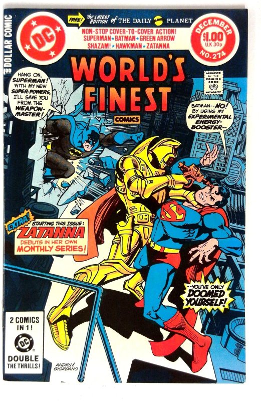 World's Finest Comics #274 (DC Comics, 1981), raw comic book in NM- condition — front cover