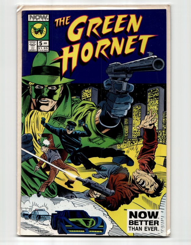 The Green Hornet #5 (Now Comics, 1992), raw, ungraded comic book — front cover