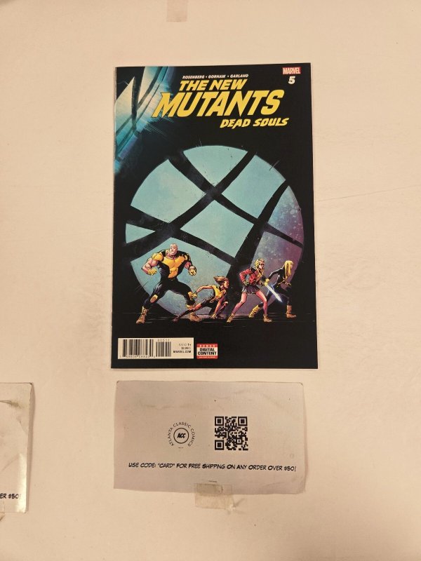 New Mutants Dead Souls #5 (Marvel Comics), raw comic book in NM condition — front cover