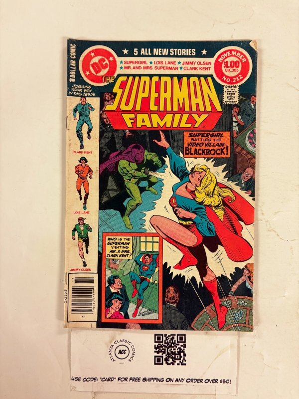 Superman Family #212 (DC Comics), raw comic book in FN condition — front cover