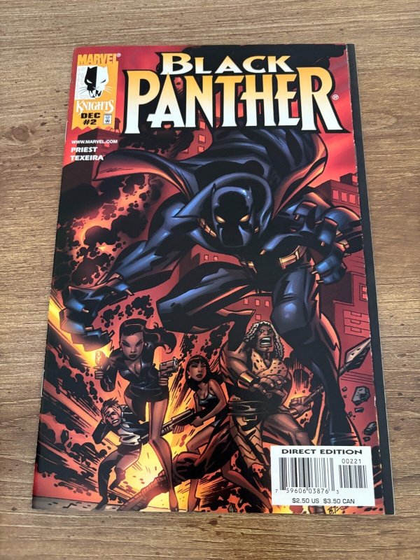 Black Panther #2 (Marvel Comics, 2005), raw comic book in NM condition — front cover