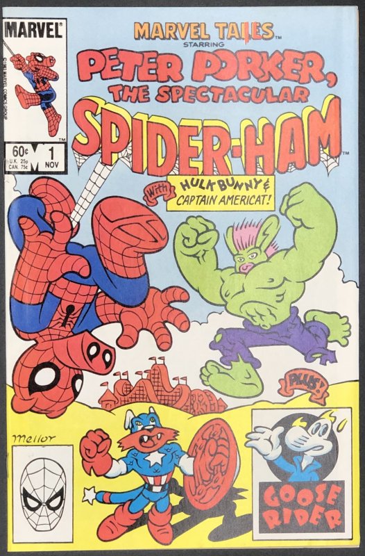 Marvel Tails Starring Peter Porker the Spectacular Spider-Ham (1983) (Marvel Comics, 1983), raw, ungraded comic book — front cover