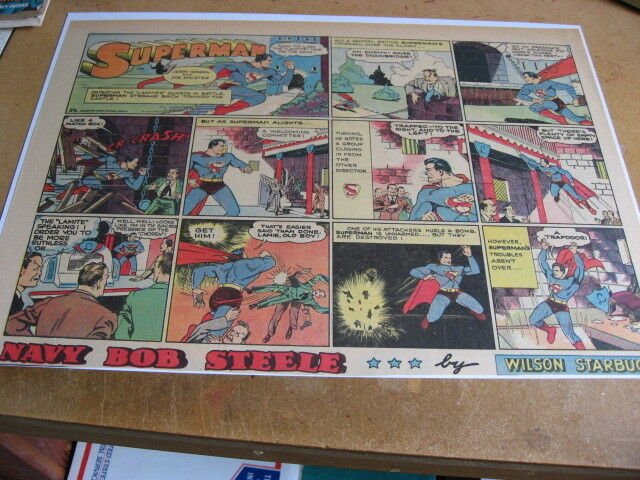 Superman Comic Page #37 (1940), raw, ungraded comic book — front cover