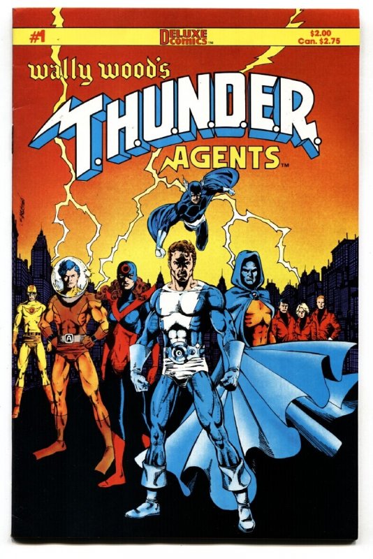 Wally Wood's T.h.u.n.d.e.r. Agents #1 (1984), raw comic book in VF/NM condition — front cover