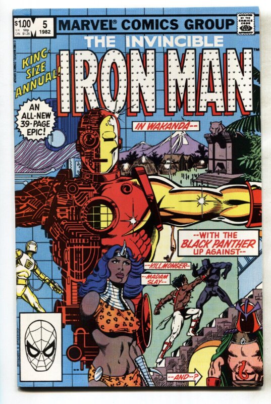 Iron MAN Annual #5 (Marvel Comics), raw, ungraded comic book — front cover