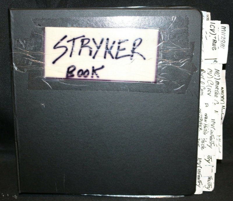 Joe Kubert's Reference Guide Binder w COA - Stryker Troop Carrier, raw, ungraded comic book — front cover
