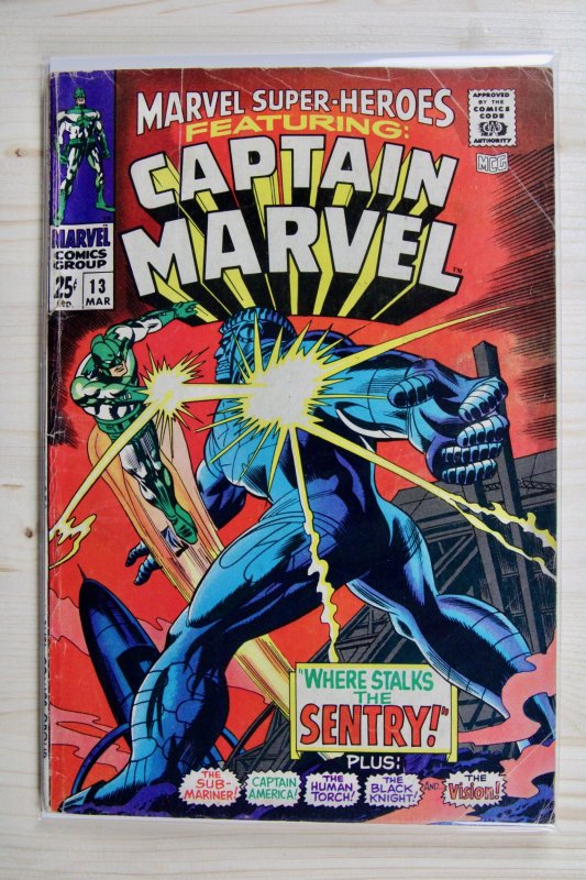 Marvel Super-Heroes #13 (Marvel Comics, 1968), raw comic book in VG 4.0 condition — front cover