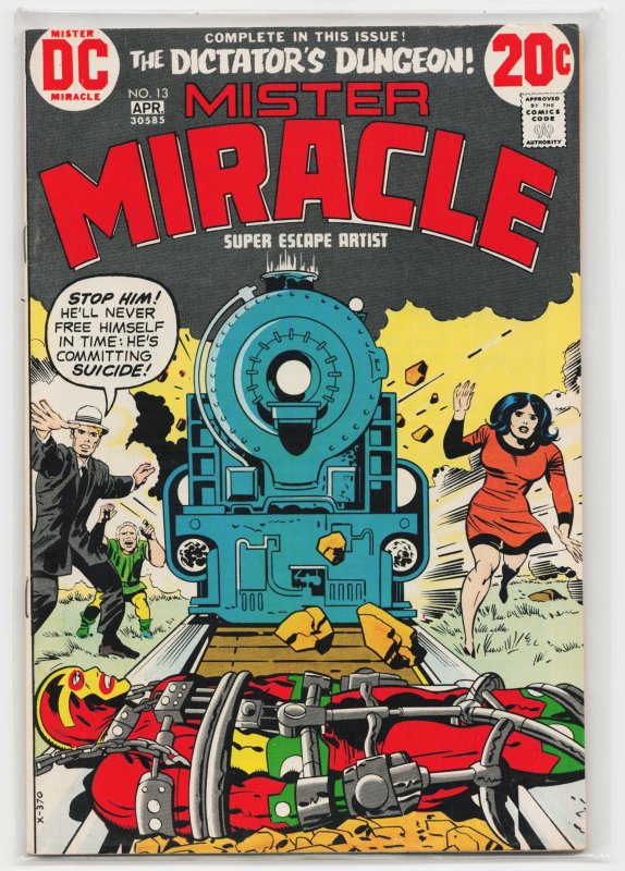 Mister Miracle #13 (DC Comics, 1973), raw, ungraded comic book — front cover