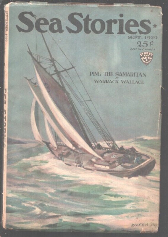 Sea Stories 9/1929-Street & Smith-Victor Perry Cover Art-Adventure Pulp Ficti... (Street & Smith), raw, ungraded comic book — front cover
