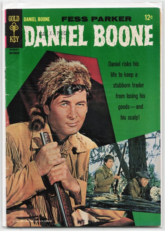 Daniel Boone #7 (1966), raw, ungraded comic book — front cover