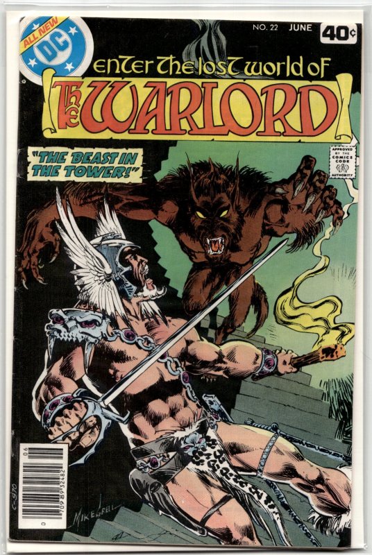 Warlord #22 (DC Comics, 1979), raw, ungraded comic book — front cover