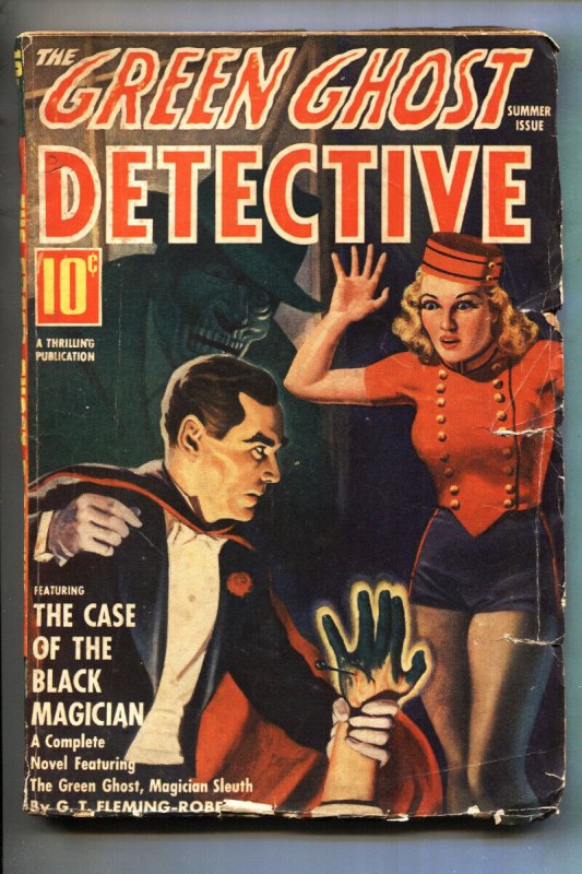 Green Ghost Detective 1941 Summer-Last Issue-Rare Hero Pulp Magazine (1941), raw, ungraded comic book — front cover