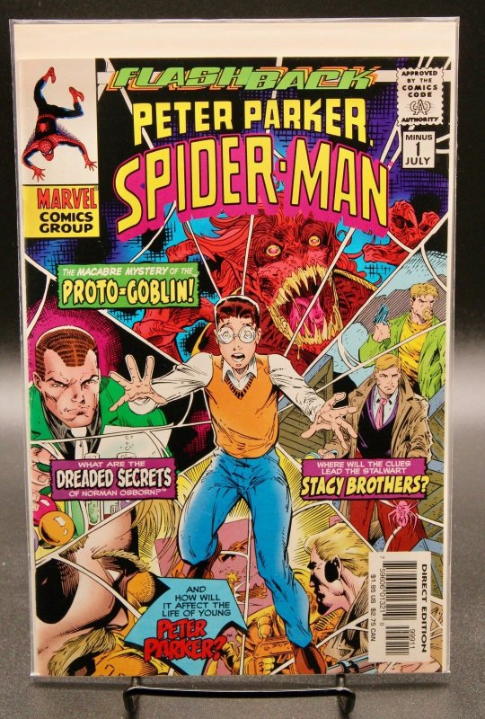 Peter Parker – Spider-Man #-1 (Marvel Comics, 1997), raw, ungraded comic book — front cover