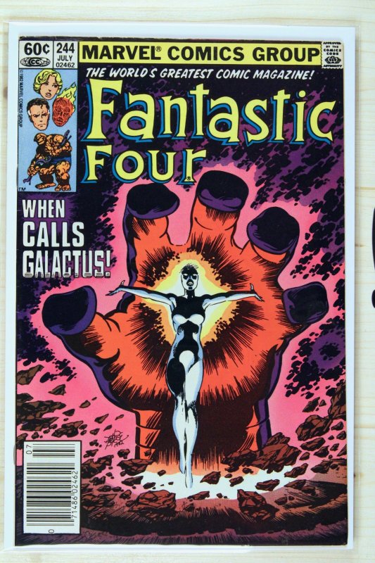 Fantastic Four #244 (Marvel Comics, 1982), raw comic book in VF- 7.5 condition — front cover