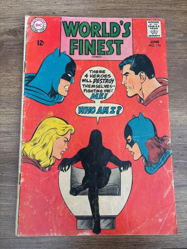 World's Finest Comics #176 (DC Comics), raw comic book in VG condition — front cover