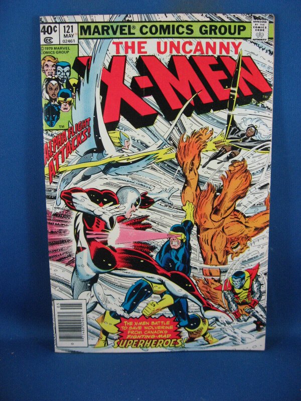Uncanny X-Men #121 (Marvel Comics, 1979), raw comic book in NM- condition — front cover