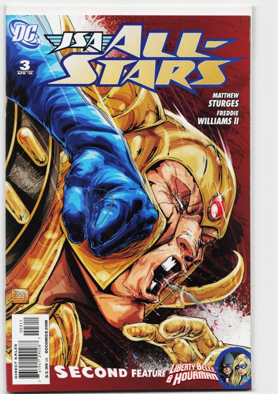 JSA All-Stars #3 (DC Comics, 2010), raw, ungraded comic book — front cover