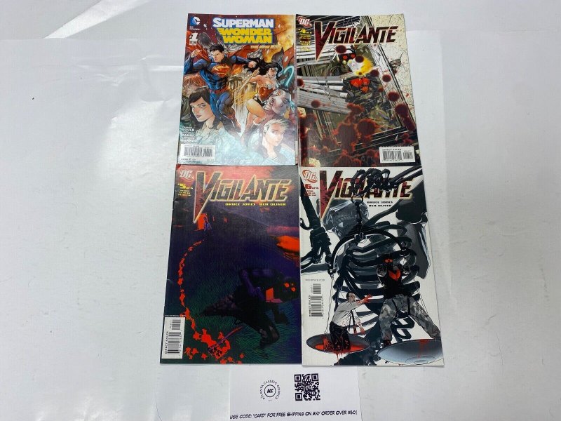 4 DC Comic Books Superman Wonder Woman #1 Vigilante #4 5 6 81 KM18, raw, ungraded comic book — front cover