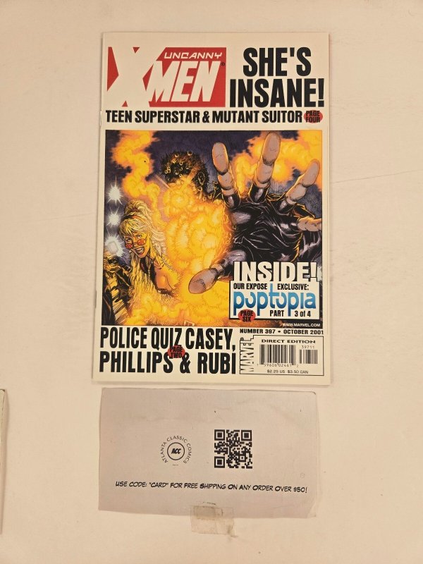 Uncanny X-Men #397 (Marvel Comics, 2001), raw comic book in NM condition — front cover
