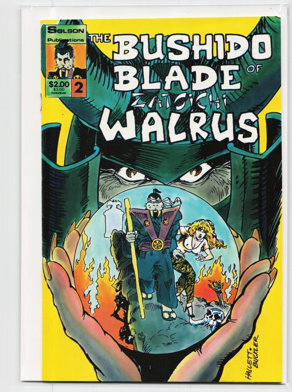 Bushido Blade of Zatoichi Walrus #2 (1987), raw, ungraded comic book — front cover