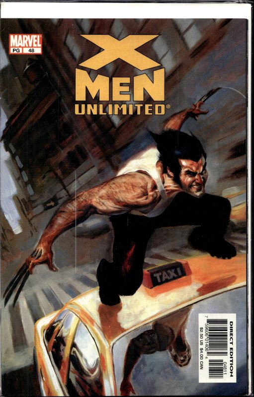 X-Men Unlimited #48 (Marvel Comics, 2003), raw, ungraded comic book — front cover
