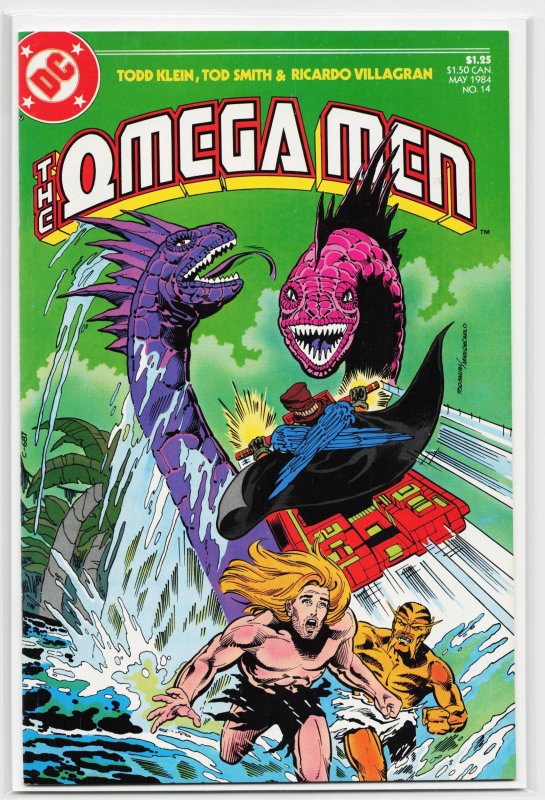 The Omega Men #14 (DC Comics, 1984), raw, ungraded comic book — front cover