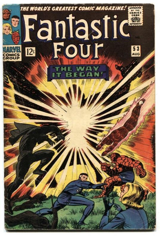 Fantastic Four #53 (Marvel Comics), raw comic book in VG condition — front cover