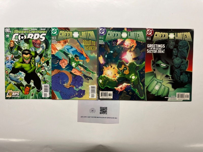4 Green Lantern DC Comic Books # 19 170 171 172 Superman Wonder Woman 40 JS42, raw, ungraded comic book — front cover