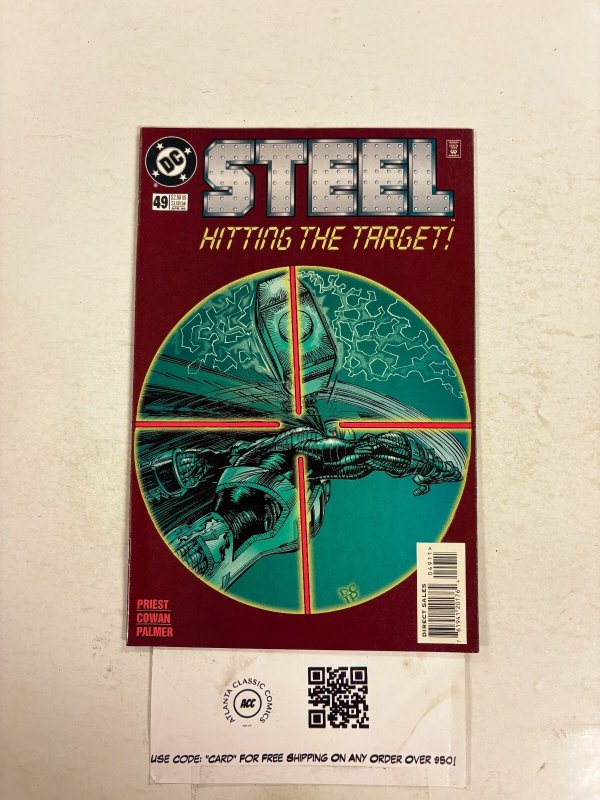 Steel #49 (DC Comics), raw comic book in NM condition — front cover