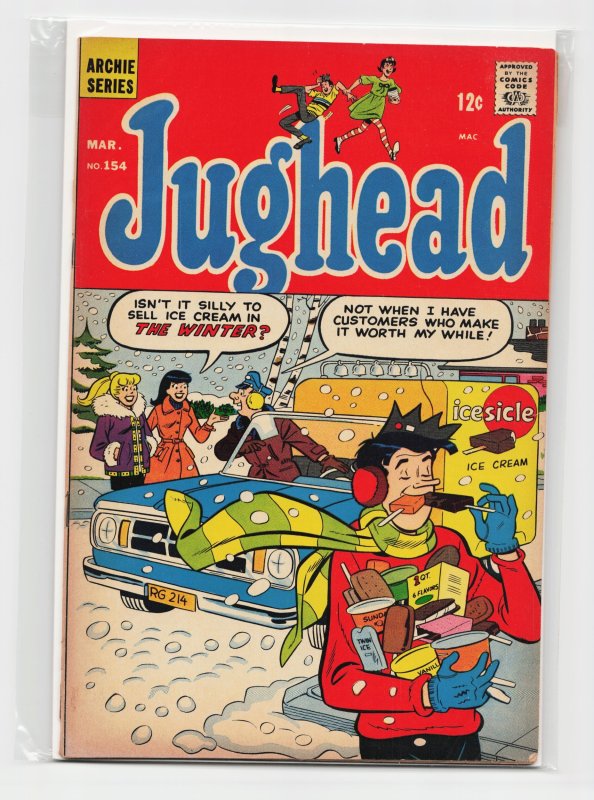 Jughead #154 (Archie Comics, 1968), raw, ungraded comic book — front cover