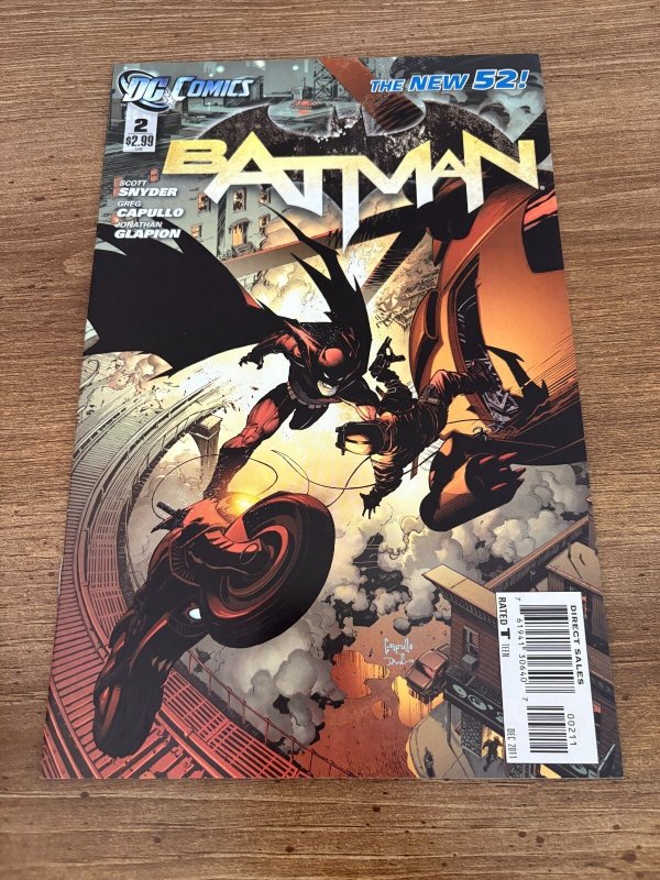 Batman #2 (DC Comics, 2011), raw comic book in NM condition — front cover