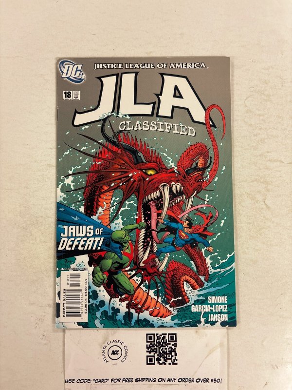 JLA Classified #18 (DC Comics, 2006), raw comic book in NM condition — front cover