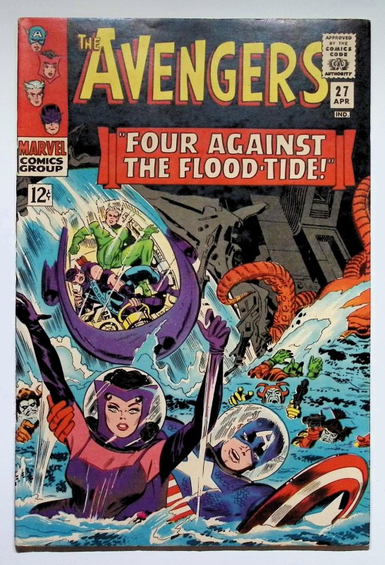 The Avengers #27 (Marvel Comics, 1966), raw, ungraded comic book — front cover