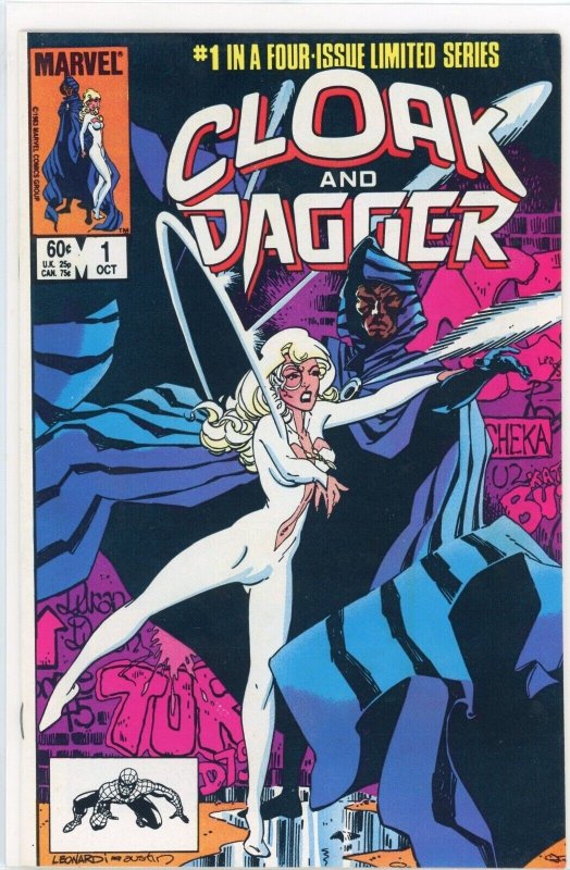 Cloak and Dagger #1 (Marvel Comics, 1983), raw comic book in NM- 9.2 condition — front cover