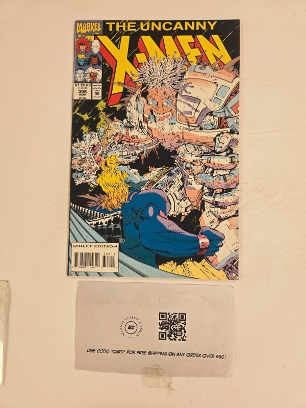 Uncanny X-Men #306 (Marvel Comics, 1993), raw comic book in NM condition — front cover