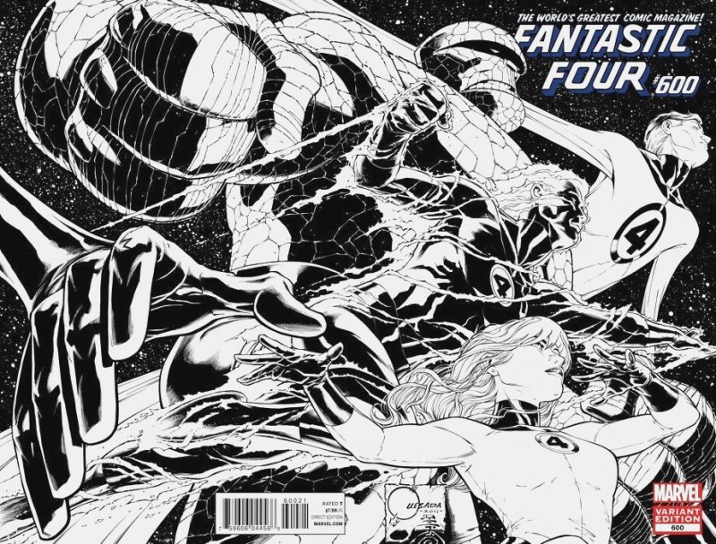 Fantastic Four #600 (Marvel Comics, 2012), raw comic book in NM condition — front cover