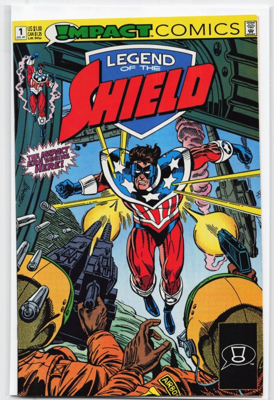 Legend of the SHIELD #1 (1991), raw, ungraded comic book — front cover