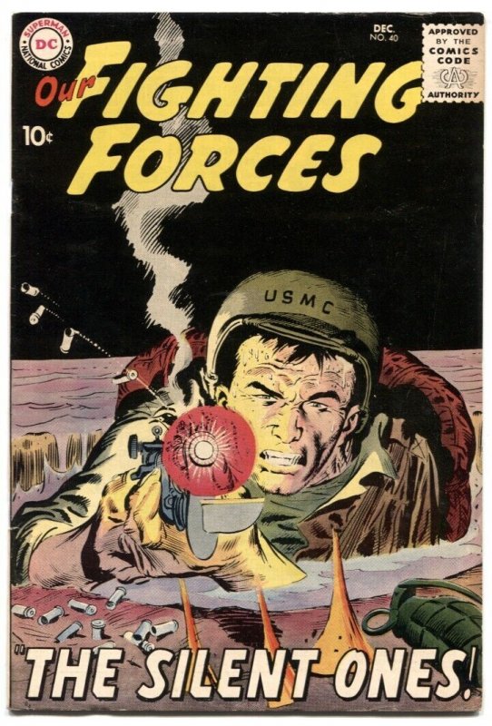 Our Fighting Forces #40 (DC Comics, 1958), raw comic book in VF condition — front cover
