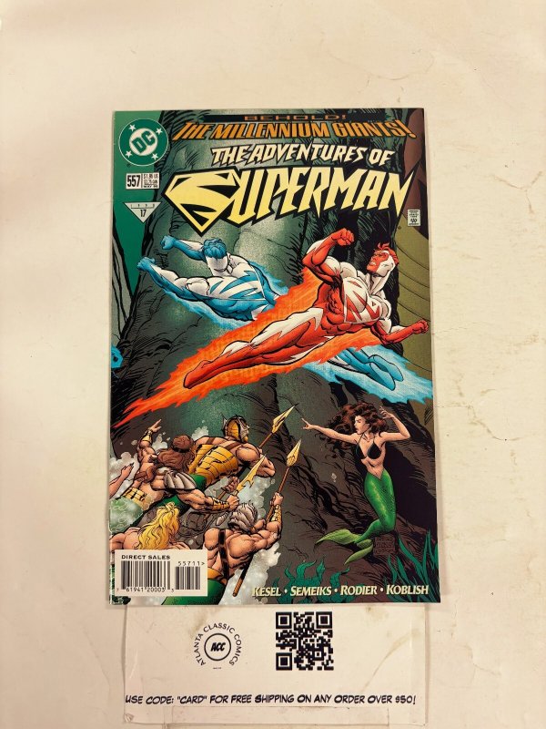 Adventures of Superman #557 (DC Comics, 1998), raw comic book in NM condition — front cover