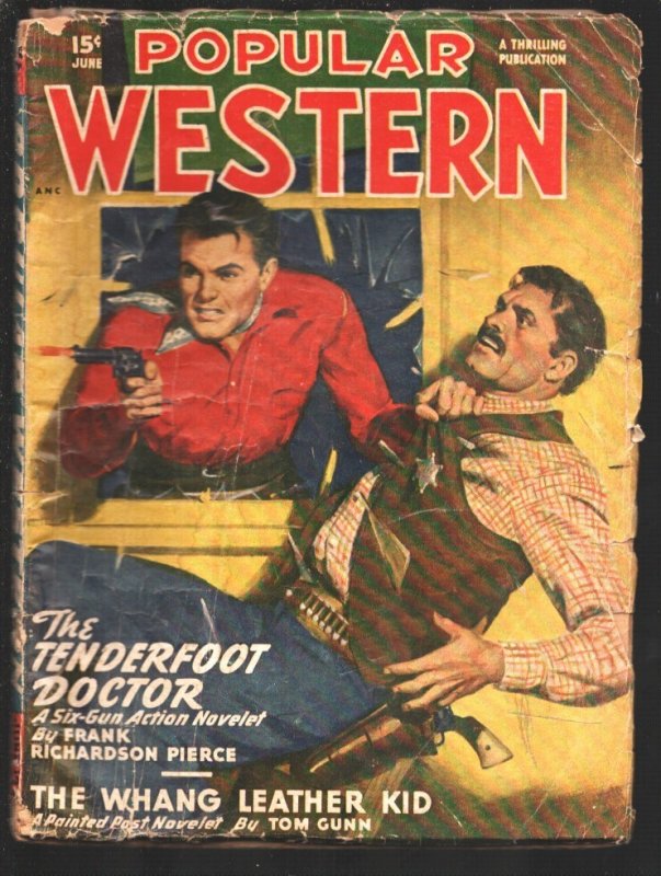 Popular Western 6/1949-Hero Pulp-Sheriff Blue Steele-Parkhurst Interior Art-G/VG, raw comic book in VG condition — front cover